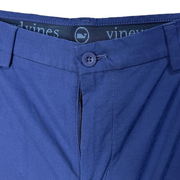 Vineyard Vines Performance On-The-Go Shorts 9" Navy Blue Size 32 - Picture 3 of 5